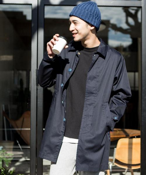 coen（コーエン）の「TCステンカラーコート（ステンカラーコート・メンズ・ベージュ/ネイビー・X-LARGE/MEDIUM/SMALL/LARGE）」の18枚目の写真