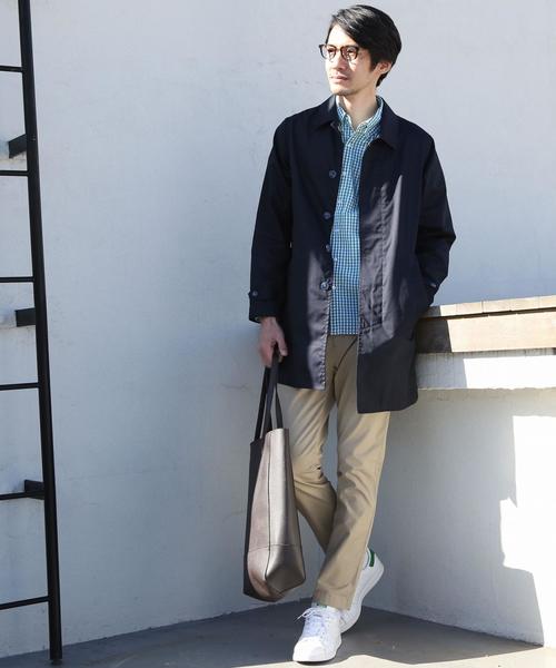 coen（コーエン）の「TCステンカラーコート（ステンカラーコート・メンズ・ベージュ/ネイビー・X-LARGE/MEDIUM/SMALL/LARGE）」の6枚目の写真