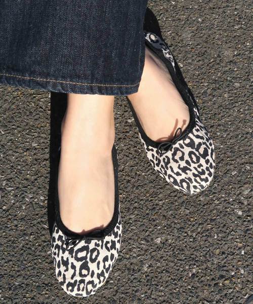 mio notis（ミオノティス）の「甲深ボロネーゼバレエ（バレエシューズ・レディース・レオパード/ピンク/アイボリー/ブラック/レッド・35/36/37/38/39）」の5枚目の写真