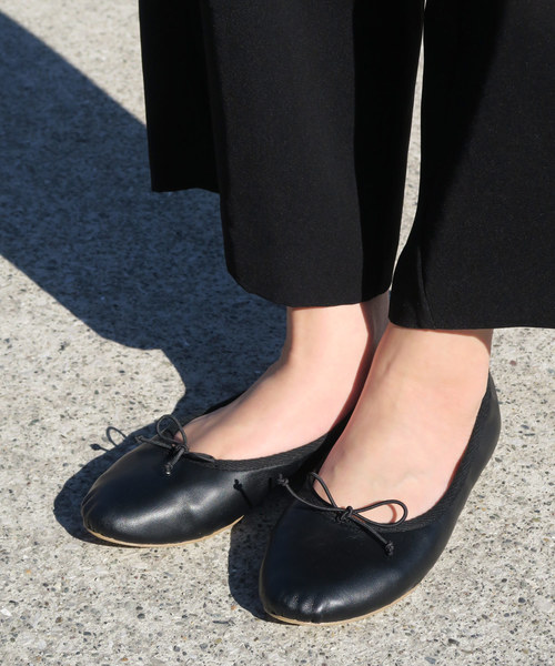 mio notis（ミオノティス）の「甲深ボロネーゼバレエ（バレエシューズ・レディース・レオパード/ピンク/アイボリー/ブラック/レッド・35/36/37/38/39）」の2枚目の写真