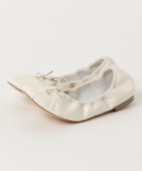 mio notis（ミオノティス）の「甲深ボロネーゼバレエ（バレエシューズ・レディース・レオパード/ピンク/アイボリー/ブラック/レッド・35/36/37/38/39）」の8枚目の写真