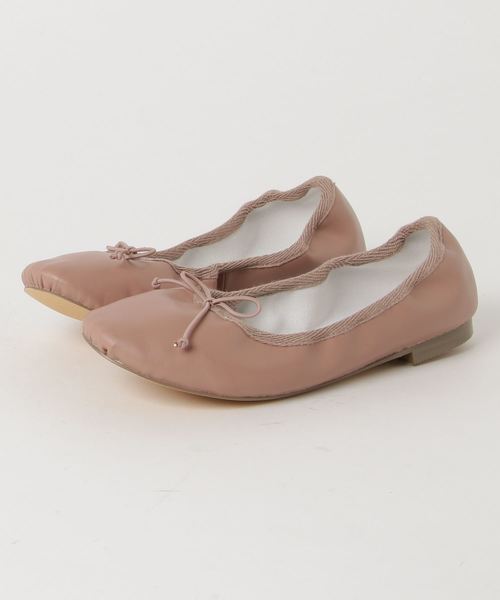 mio notis（ミオノティス）の「甲深ボロネーゼバレエ（バレエシューズ・レディース・レオパード/ピンク/アイボリー/ブラック/レッド・35/36/37/38/39）」の9枚目の写真