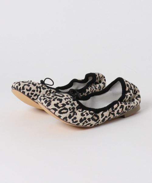 mio notis（ミオノティス）の「甲深ボロネーゼバレエ（バレエシューズ・レディース・レオパード/ピンク/アイボリー/ブラック/レッド・35/36/37/38/39）」の10枚目の写真