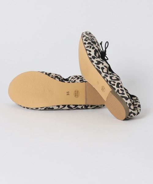 mio notis（ミオノティス）の「甲深ボロネーゼバレエ（バレエシューズ・レディース・レオパード/ピンク/アイボリー/ブラック/レッド・35/36/37/38/39）」の7枚目の写真