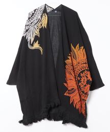 【チャイハネ】yul トライバル柄フリンジMEN'Sカーディガン