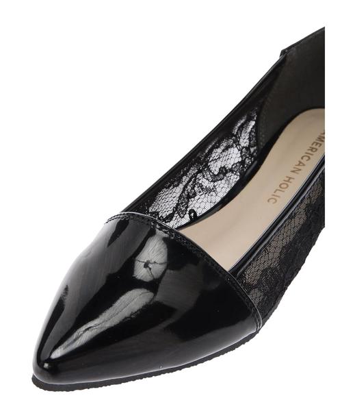 AMERICAN HOLIC(アメリカンホリック)の「チュールフラットシューズ(パンプス・レディース・ドット/ブラック・M/S/L)」の7枚目の写真