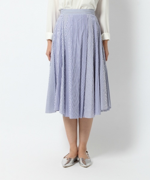 laboratory work（ラボラトリーワーク）の「２柄コンビミディースカート（スカート・レディース・ブラック/グレー/ブルー・MEDIUM）」の4枚目の写真