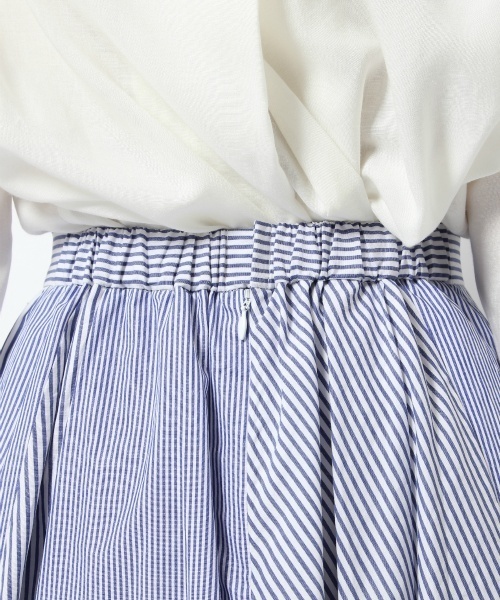 laboratory work（ラボラトリーワーク）の「２柄コンビミディースカート（スカート・レディース・ブラック/グレー/ブルー・MEDIUM）」の5枚目の写真