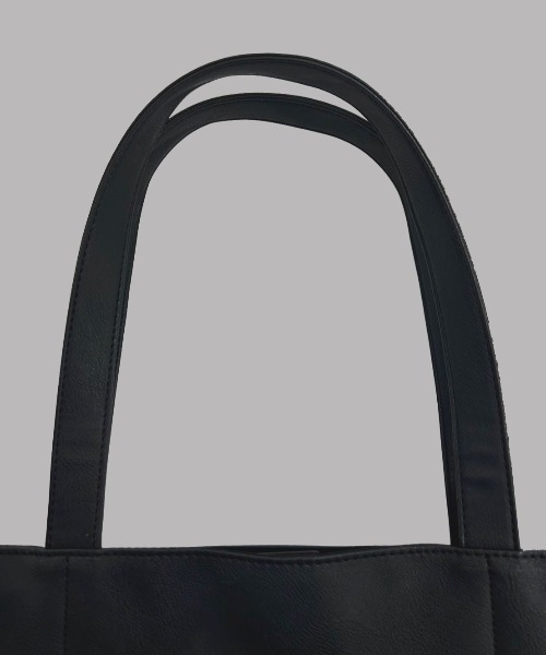 未使用品 エルエイチピー LHP L.H.P. バッグ トート レザー ブラック 黒 トートバッグ⁄フェイクレザー⁄BLK⁄無地