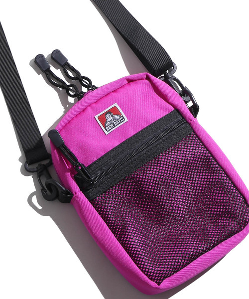 BEN DAVIS（ベンデイビス）の「WEGO/BEN DAVIS メッシュポケットショルダーバッグ（ショルダーバッグ・メンズ・ブラック/ピンク/ブルー/ベージュ/パープル・FREE）」の5枚目の写真