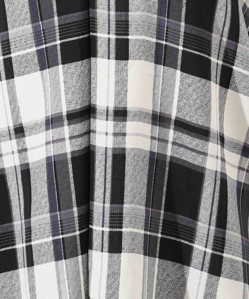 ROPE' PICNIC（ロペピクニック）の「チェックガラスキッパーブラウス（シャツ/ブラウス・レディース・ブラック系その他/グリーン系その他/ブルー系その他/ブルー系その他2・38/40）」の10枚目の写真