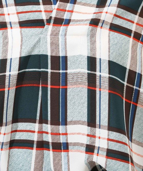 ROPE' PICNIC（ロペピクニック）の「チェックガラスキッパーブラウス（シャツ/ブラウス・レディース・ブラック系その他/グリーン系その他/ブルー系その他/ブルー系その他2・38/40）」の11枚目の写真