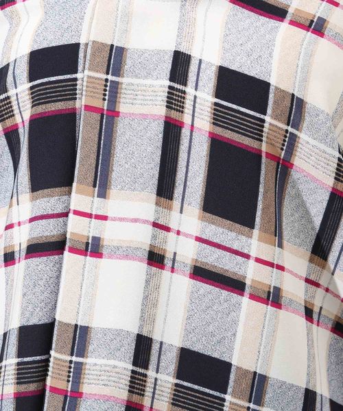 ROPE' PICNIC（ロペピクニック）の「チェックガラスキッパーブラウス（シャツ/ブラウス・レディース・ブラック系その他/グリーン系その他/ブルー系その他/ブルー系その他2・38/40）」の12枚目の写真