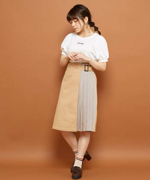 OLIVE des OLIVE（オリーブデオリーブ）の「刺繍 パフT（Tシャツ/カットソー・レディース・ホワイト/ブラック/パープル/ボルドー・FREE）」の19枚目の写真