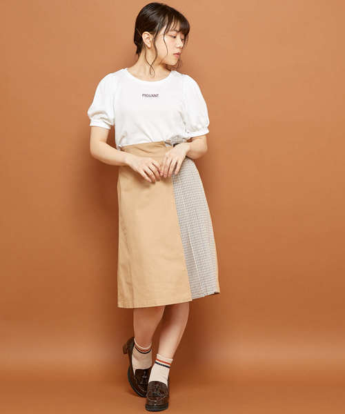 OLIVE des OLIVE（オリーブデオリーブ）の「刺繍 パフT（Tシャツ/カットソー・レディース・ホワイト/ブラック/パープル/ボルドー・FREE）」の20枚目の写真