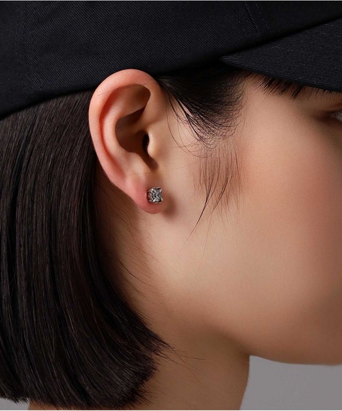 LION HEART-ライオンハート- コマンダーストーンピアス/シルバー925 BASIC”コマンダーストーンピアス/シルバー925【LION HEART / ライオン