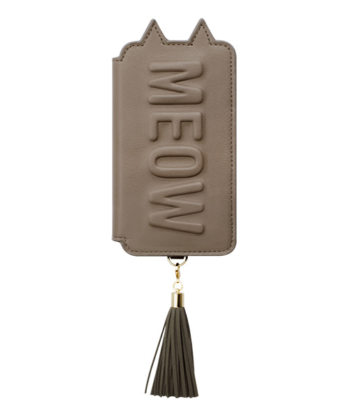 UNiCASE BLUE LABEL�i���j�P�[�X�u���[���[�x���j�́u�yiPhoneXS/X �P�[�X�zTassel Tail Cat for iPhoneXS/X�i���o�C���P�[�X/�J�o�[�j�v�b�O���[