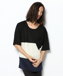 Lui's | Lui's バイカラーBIG Tシャツ(Tシャツ/カットソー)