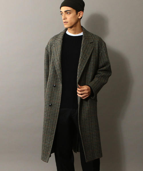 BEAUTY＆YOUTH UNITEDARROWS チェックチェスターコート BEAUTY&YOUTH UNITED ARROWS（ビューティーアンドユースユナイテッド