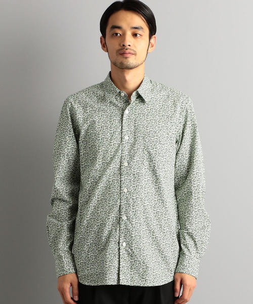 green label relaxing（グリーンレーベルリラクシング）の「CM リバティ ナローレギュラー LS シャツ（シャツ/ブラウス・メンズ・ネイビー/ケリー/ライトグレー・XL/L/M/S）」の11枚目の写真