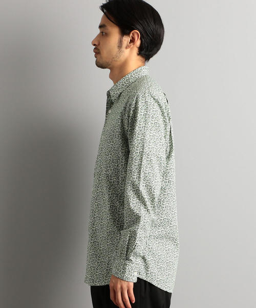 green label relaxing（グリーンレーベルリラクシング）の「CM リバティ ナローレギュラー LS シャツ（シャツ/ブラウス・メンズ・ネイビー/ケリー/ライトグレー・XL/L/M/S）」の12枚目の写真