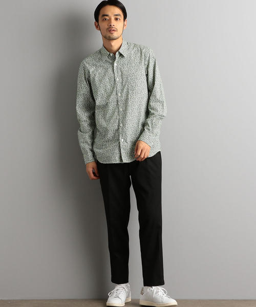 green label relaxing（グリーンレーベルリラクシング）の「CM リバティ ナローレギュラー LS シャツ（シャツ/ブラウス・メンズ・ネイビー/ケリー/ライトグレー・XL/L/M/S）」の13枚目の写真