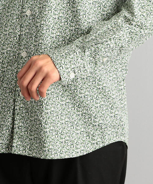 green label relaxing（グリーンレーベルリラクシング）の「CM リバティ ナローレギュラー LS シャツ（シャツ/ブラウス・メンズ・ネイビー/ケリー/ライトグレー・XL/L/M/S）」の6枚目の写真