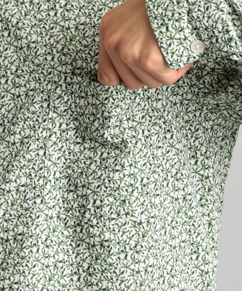 green label relaxing（グリーンレーベルリラクシング）の「CM リバティ ナローレギュラー LS シャツ（シャツ/ブラウス・メンズ・ネイビー/ケリー/ライトグレー・XL/L/M/S）」の8枚目の写真