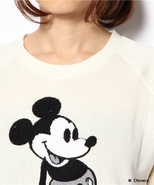 Khaju（カージュ）の「Khaju:ミッキー＆ミニースウェット（スウェット・レディース・オフホワイト/チャコールグレー・ONE SIZE）」の6枚目の写真