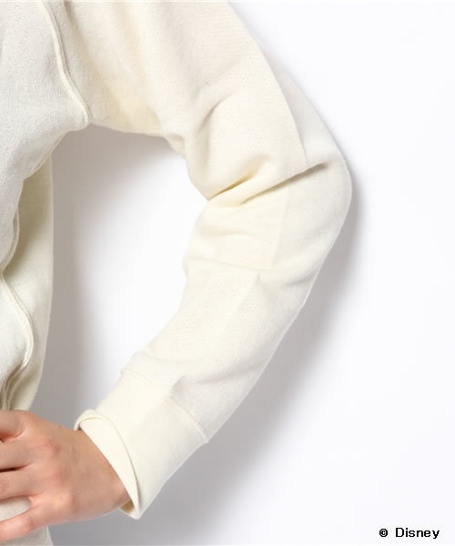 Khaju（カージュ）の「Khaju:ミッキー＆ミニースウェット（スウェット・レディース・オフホワイト/チャコールグレー・ONE SIZE）」の7枚目の写真