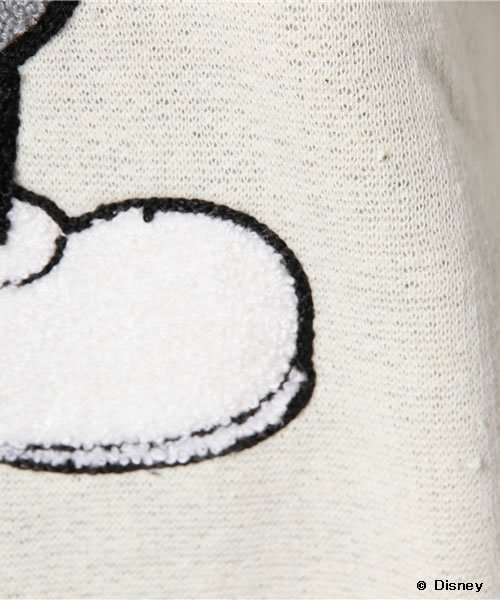 Khaju（カージュ）の「Khaju:ミッキー＆ミニースウェット（スウェット・レディース・オフホワイト/チャコールグレー・ONE SIZE）」の9枚目の写真