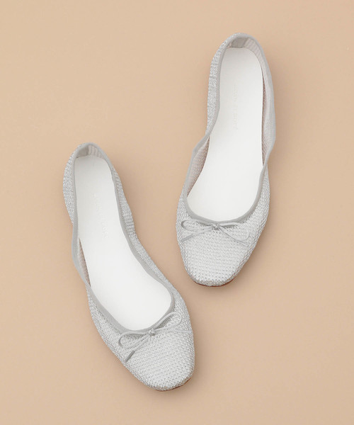 ADAM ET ROPE'（アダムエロペ）の「チュールバレエシューズ（バレエシューズ・レディース・ブラック/シルバー・22.5cm/23.0cm/23.5cm/24.0cm/24.5cm）」の6枚目の写真