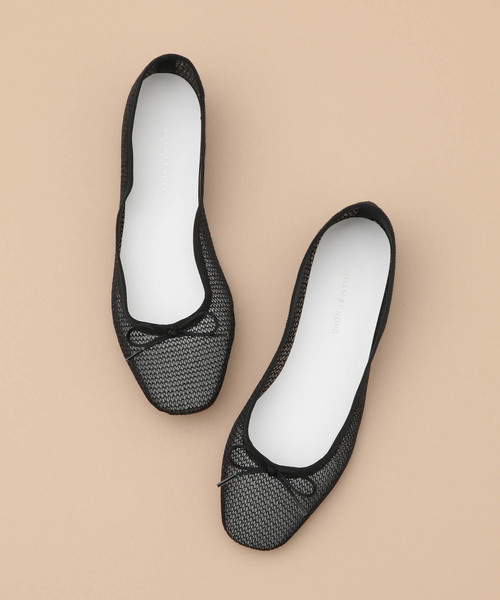 ADAM ET ROPE'（アダムエロペ）の「チュールバレエシューズ（バレエシューズ・レディース・ブラック/シルバー・22.5cm/23.0cm/23.5cm/24.0cm/24.5cm）」の7枚目の写真