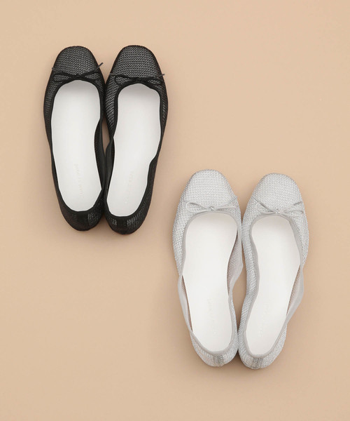 ADAM ET ROPE'（アダムエロペ）の「チュールバレエシューズ（バレエシューズ・レディース・ブラック/シルバー・22.5cm/23.0cm/23.5cm/24.0cm/24.5cm）」の12枚目の写真