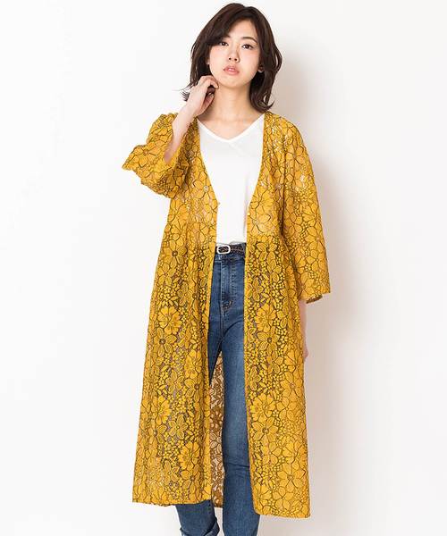 Fort Point レースガウン カーディガン Fort Point フォー