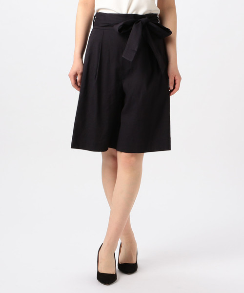 Liesse（リエス）の「バイオリネンストレッチキュロットパンツ（その他パンツ・レディース・ベージュ/ネイビー/カーキ・M/S）」の3枚目の写真