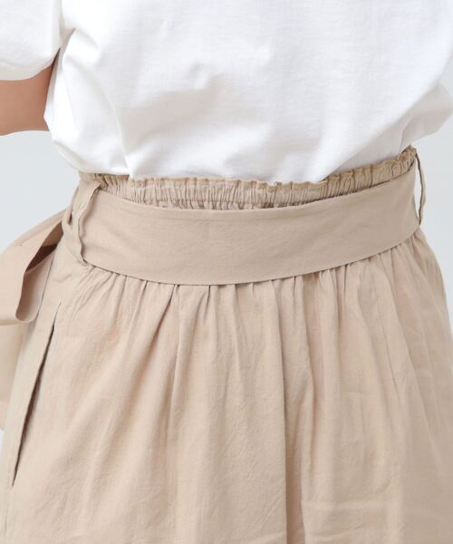 Liesse（リエス）の「バイオリネンストレッチキュロットパンツ（その他パンツ・レディース・ベージュ/ネイビー/カーキ・M/S）」の9枚目の写真