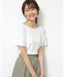 NATURAL BEAUTY BASIC | [洗える]フレアスリーブニット(ニット/セーター)