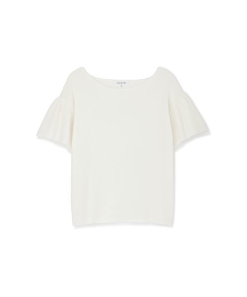 NATURAL BEAUTY BASIC（ナチュラルビューティーベーシック）の「[洗える]フレアスリーブニット（ニット/セーター・レディース・ネイビー/レッド/オフホワイト・MEDIUM）」の13枚目の写真