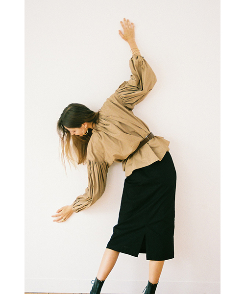 CLANE（クラネ）の「POCKET BASIC SKIRT（スカート・レディース・ブラック/ベージュ/レッド・1/2/0）」の2枚目の写真