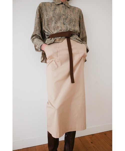 CLANE（クラネ）の「POCKET BASIC SKIRT（スカート・レディース・ブラック/ベージュ/レッド・1/2/0）」の15枚目の写真