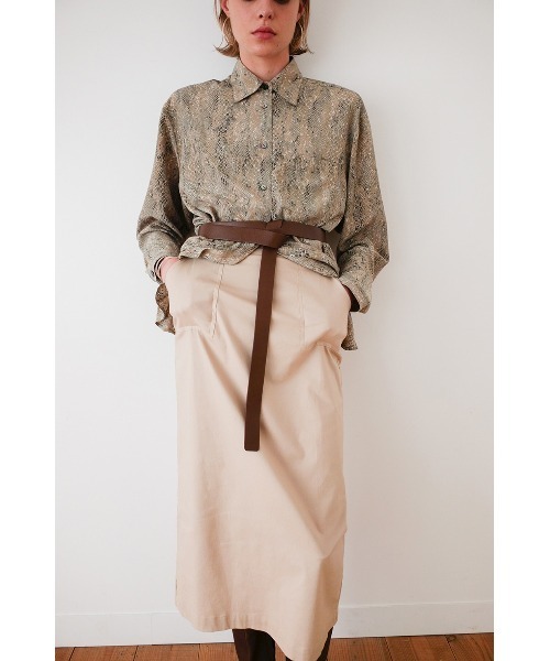 CLANE（クラネ）の「POCKET BASIC SKIRT（スカート・レディース・ブラック/ベージュ/レッド・1/2/0）」の14枚目の写真