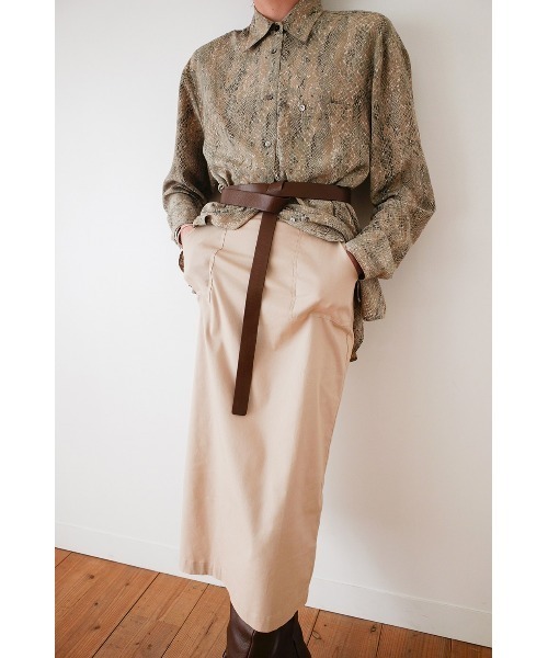 CLANE（クラネ）の「POCKET BASIC SKIRT（スカート・レディース・ブラック/ベージュ/レッド・1/2/0）」の13枚目の写真