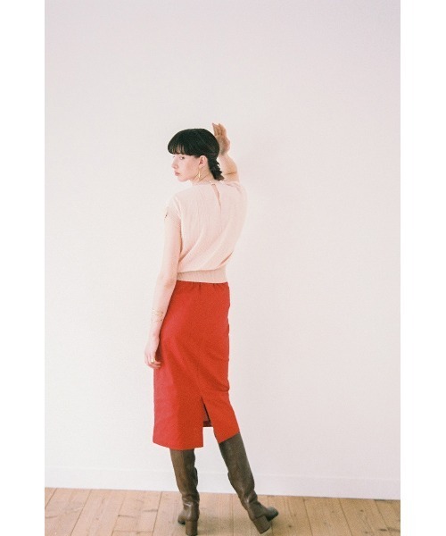 CLANE（クラネ）の「POCKET BASIC SKIRT（スカート・レディース・ブラック/ベージュ/レッド・1/2/0）」の10枚目の写真