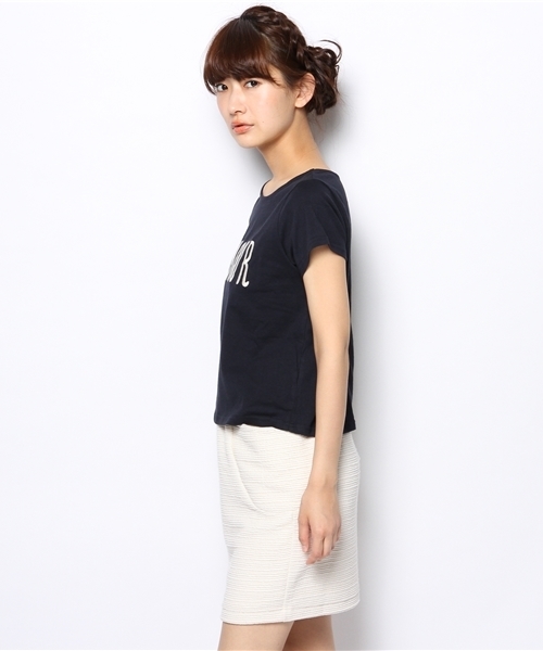 Chico（チコ）の「AMOUR刺繍T（Tシャツ/カットソー・レディース・ホワイト/ネイビー/グレー・FREE）」の7枚目の写真