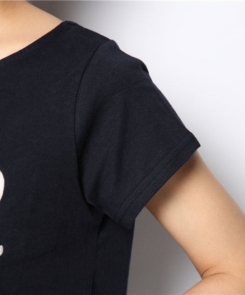 Chico（チコ）の「AMOUR刺繍T（Tシャツ/カットソー・レディース・ホワイト/ネイビー/グレー・FREE）」の10枚目の写真