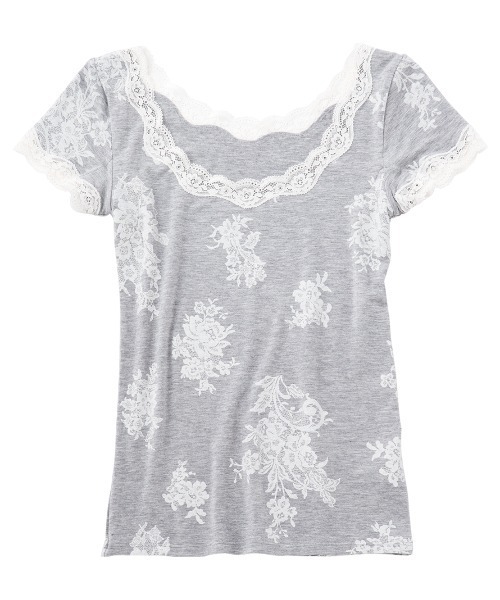 PEACH JOHN（ピーチジョン）の「【保湿加工の生地がフィット！抗菌防臭・消臭加工した汗取りパッド付き】Ｉｔ’ｓモイスティ半袖（インナーウェア/肌着・レディース・ブラック/ネイビー/オフホワイト/ピンク/ブラック系その他/グレー/ホワイト系その他/ピンク系その他/チャコール/ブルー/スモークピンク/ホワイト系その他2/ライトピンク/グレー系その他/チャコールグレー/ホワイト×グレー/コーラルピンク/ブラック×ピンク/ダークグレー/ヘザーチャコール/スミクロ/ホワイト×ピンク/ライトベージュ/ライトグレー/チャコールグレー×ブラック/ダークネイビー・SMALL/MEDIUM/LARGE）」の12枚目の写真