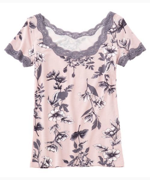 PEACH JOHN（ピーチジョン）の「【保湿加工の生地がフィット！抗菌防臭・消臭加工した汗取りパッド付き】Ｉｔ’ｓモイスティ半袖（インナーウェア/肌着・レディース・ブラック/ネイビー/オフホワイト/ピンク/ブラック系その他/グレー/ホワイト系その他/ピンク系その他/チャコール/ブルー/スモークピンク/ホワイト系その他2/ライトピンク/グレー系その他/チャコールグレー/ホワイト×グレー/コーラルピンク/ブラック×ピンク/ダークグレー/ヘザーチャコール/スミクロ/ホワイト×ピンク/ライトベージュ/ライトグレー/チャコールグレー×ブラック/ダークネイビー・SMALL/MEDIUM/LARGE）」の22枚目の写真