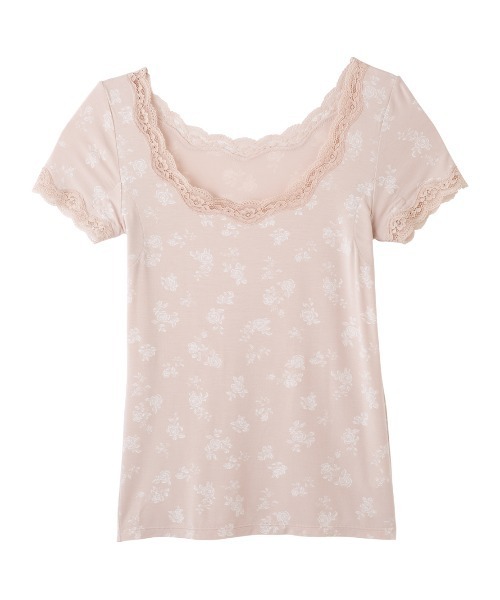 PEACH JOHN（ピーチジョン）の「【保湿加工の生地がフィット！抗菌防臭・消臭加工した汗取りパッド付き】Ｉｔ’ｓモイスティ半袖（インナーウェア/肌着・レディース・ブラック/ネイビー/オフホワイト/ピンク/ブラック系その他/グレー/ホワイト系その他/ピンク系その他/チャコール/ブルー/スモークピンク/ホワイト系その他2/ライトピンク/グレー系その他/チャコールグレー/ホワイト×グレー/コーラルピンク/ブラック×ピンク/ダークグレー/ヘザーチャコール/スミクロ/ホワイト×ピンク/ライトベージュ/ライトグレー/チャコールグレー×ブラック/ダークネイビー・SMALL/MEDIUM/LARGE）」の18枚目の写真