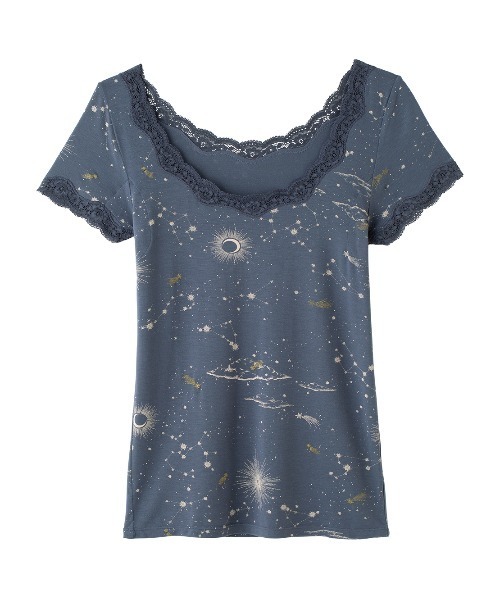 PEACH JOHN（ピーチジョン）の「【保湿加工の生地がフィット！抗菌防臭・消臭加工した汗取りパッド付き】Ｉｔ’ｓモイスティ半袖（インナーウェア/肌着・レディース・ブラック/ネイビー/オフホワイト/ピンク/ブラック系その他/グレー/ホワイト系その他/ピンク系その他/チャコール/ブルー/スモークピンク/ホワイト系その他2/ライトピンク/グレー系その他/チャコールグレー/ホワイト×グレー/コーラルピンク/ブラック×ピンク/ダークグレー/ヘザーチャコール/スミクロ/ホワイト×ピンク/ライトベージュ/ライトグレー/チャコールグレー×ブラック/ダークネイビー・SMALL/MEDIUM/LARGE）」の21枚目の写真